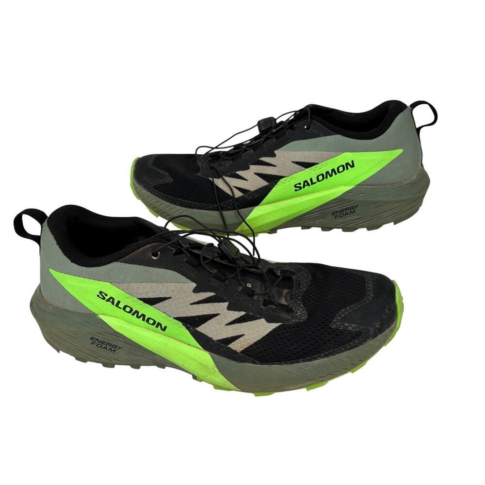 Salomon‎ Sense Ride 5 Sneaker Men's Size 9.5 Trail Running Athletic Quick Lace